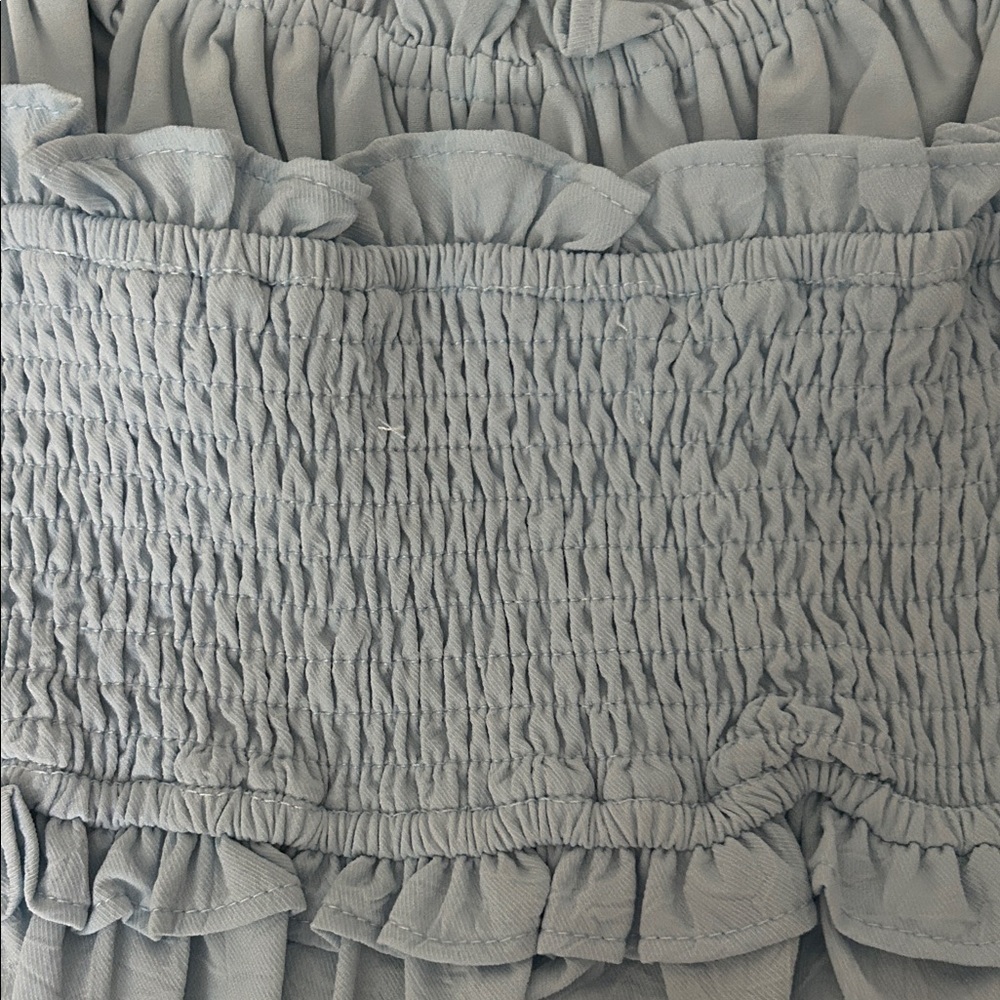 Altar'd State Light Blue Smocked Top - Picture 8 of 9